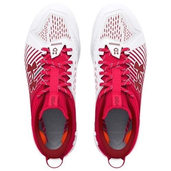 Under Armour Yard Low MT TPU baseball cleats red white new main image 7